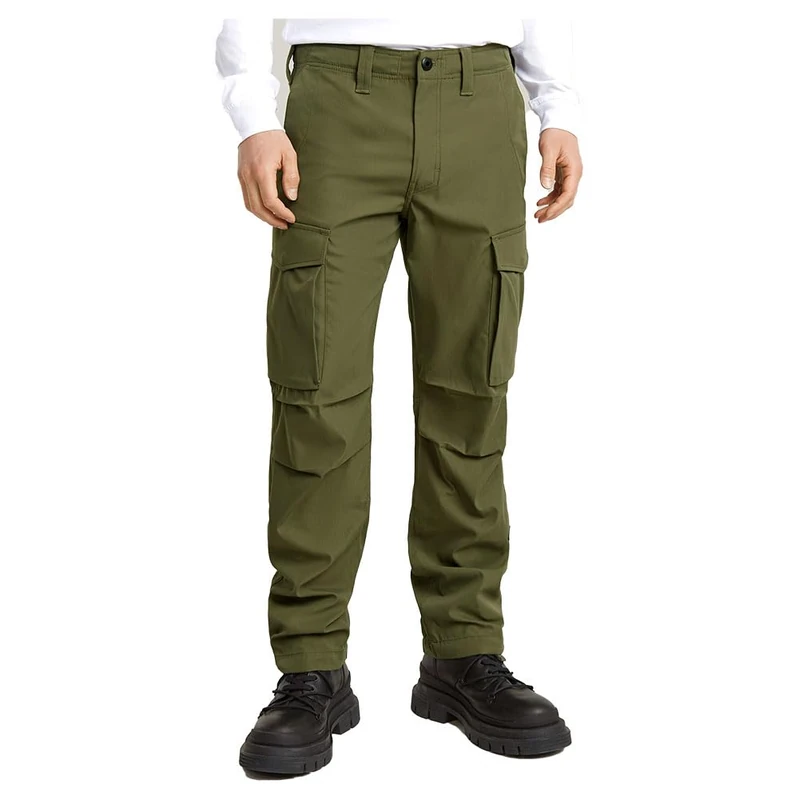 G-Star Men's Core Regular Cargo Pants, Green (shadow olive D24309-D517-B230), 33W / 34L