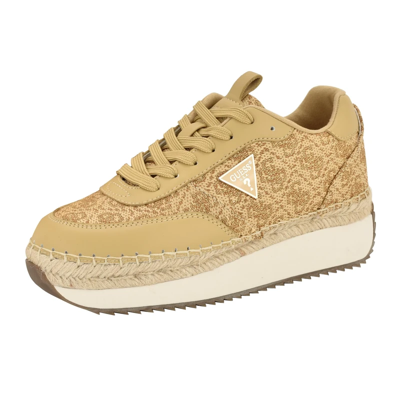 GUESS Women's Stefan Sneaker, Natural 110, 7 UK