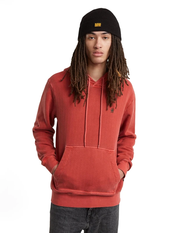 G-Star Men's Overdyed Hoodie - Red - XS - D25103-D688-G705