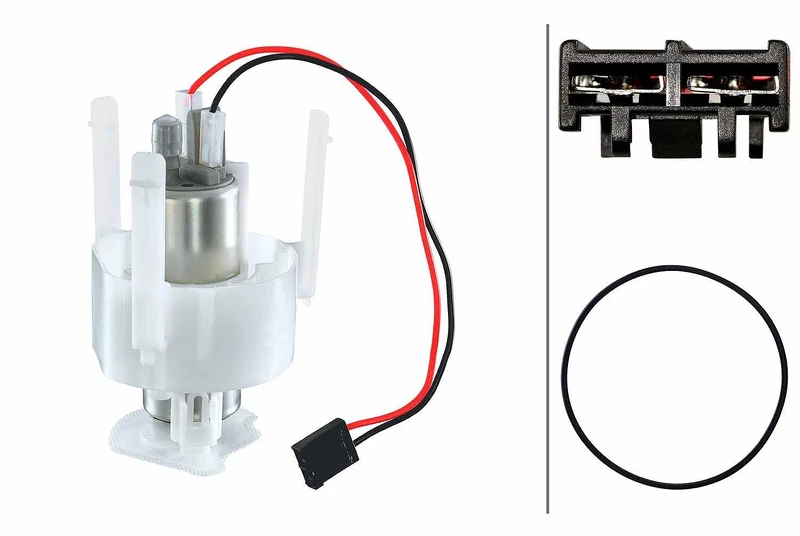 HELLA 8TF 358 304-921 Fuel Pump - Electric - 2-pin connector - with accessories