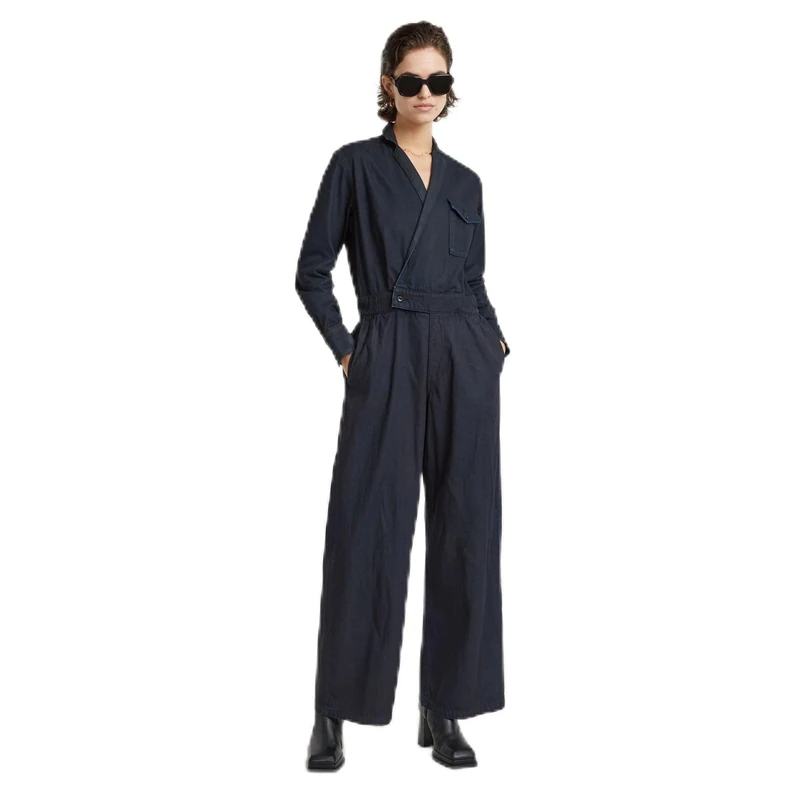 G-Star Women's Tailored Wrap Jumpsuit , Blue (worn in adrift cobler D25317-D777-G818), S