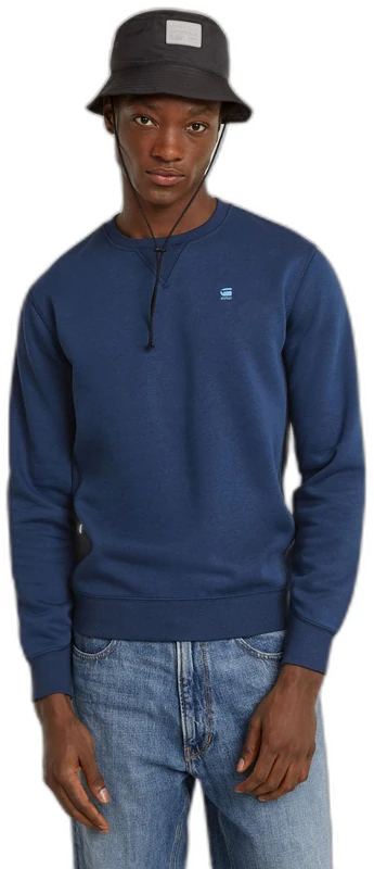 G-Star Men's Premium Core Sweater, Blue (dk sea blue D16917-C235-1023), XS