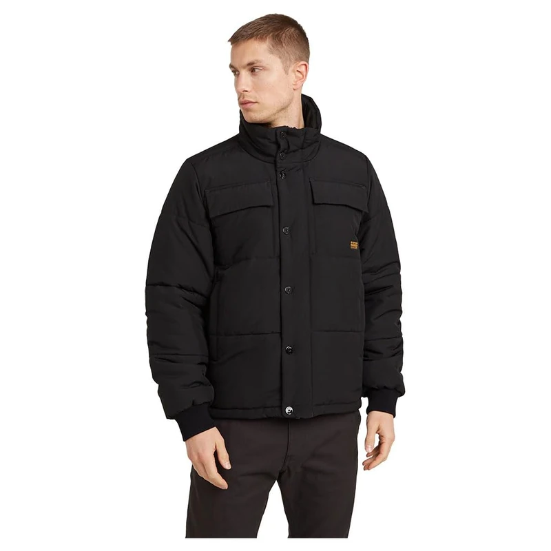 G-Star Men's 4 Pocket Quilted Padded Jacket, Black (dk black D25353-D712-6484), XS