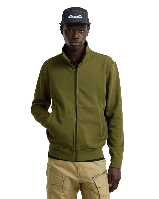 G-Star Men's Nifous Zip Thru Sweater, Green (shadow olive D25122-D566-B230), XL