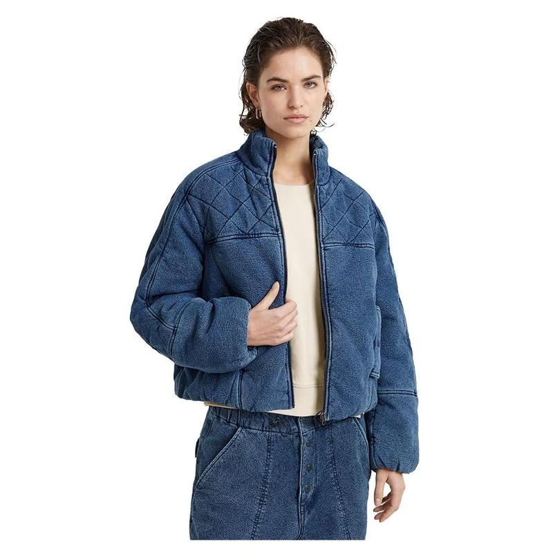 G-Star Women's Padded Cocoon Bomber, Blue (faded indigo shield D25343-D759-G851), S