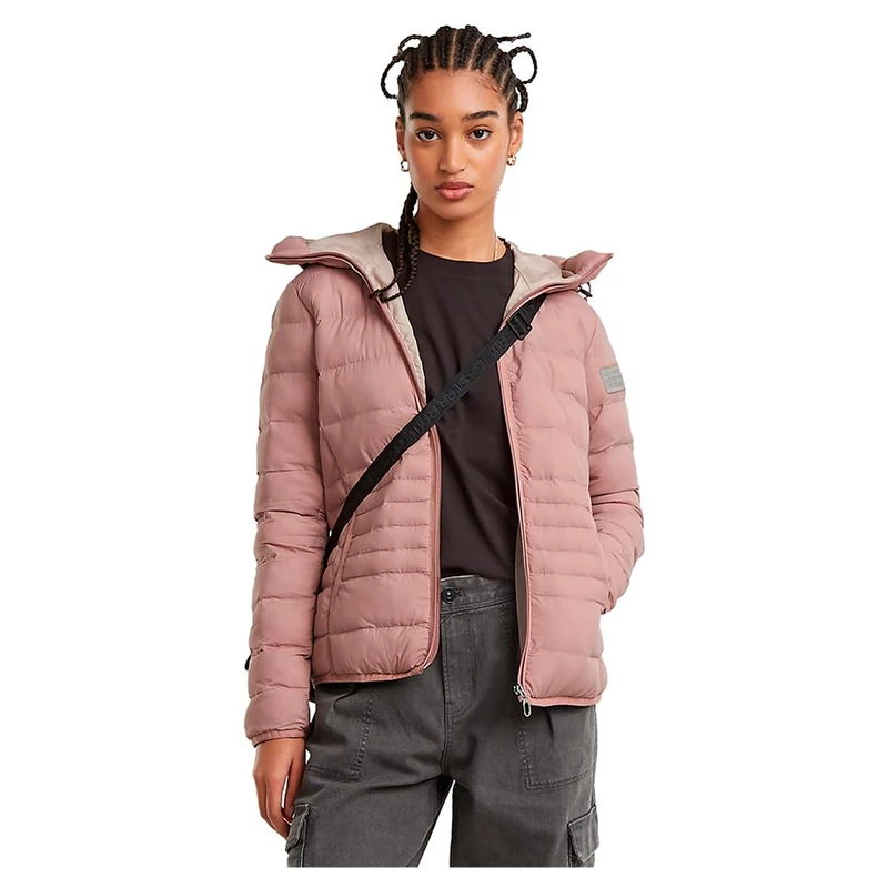 G-Star Women's Light Weight Hooded Padded Jacket, Pink (lt berry mist D25191-D713-8147), L