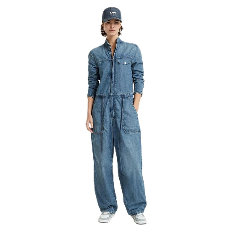 G-Star Women's Cocoon Jumpsuit, Blue (faded bora wind D25300-D777-G794), L