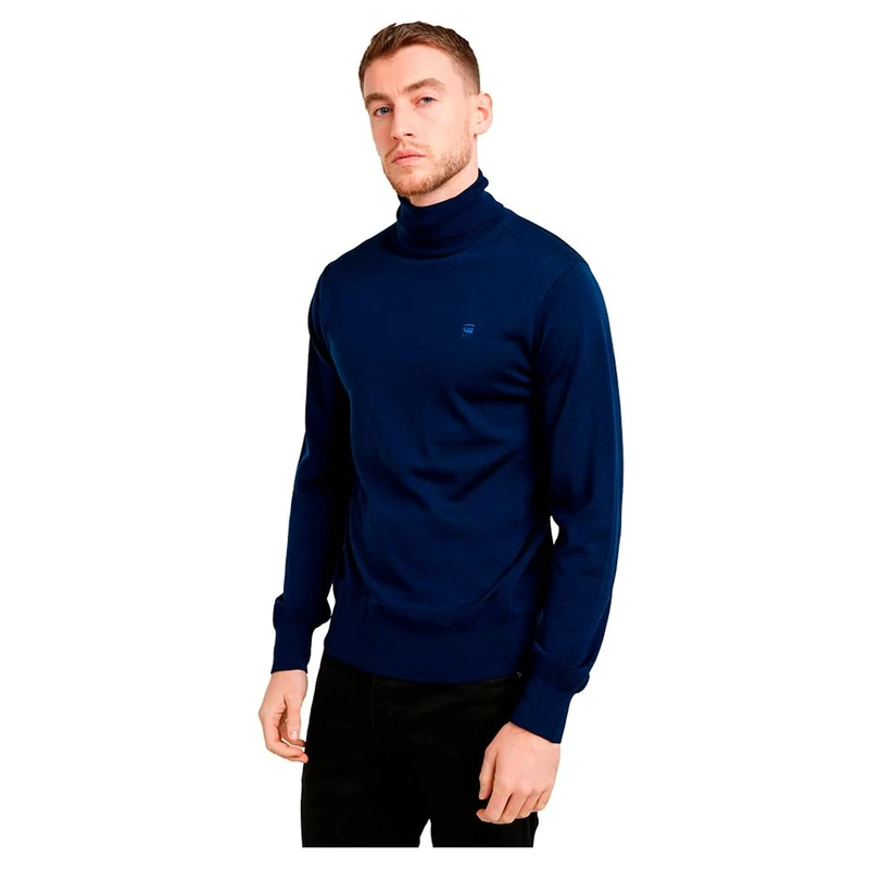 G-Star Men's Premium Core Turtle Knitted Sweater, Blue (imperial blue D25177-D847-1305), XL