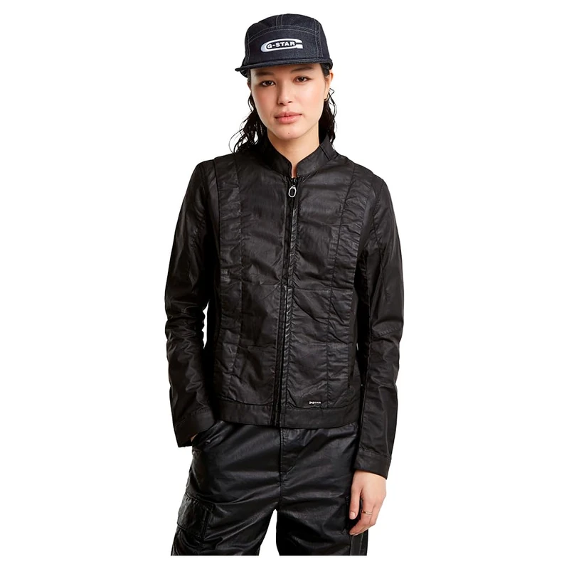 G-Star Women's Coated Overshirt, Black (dk black cobler D25227-C973-B787), XS