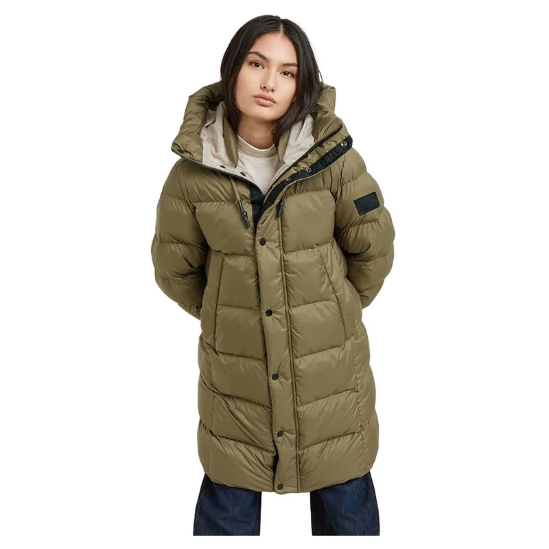 G-Star Women's Whistler Parka Puffer, Green (antic green D25188-B958-735), XL