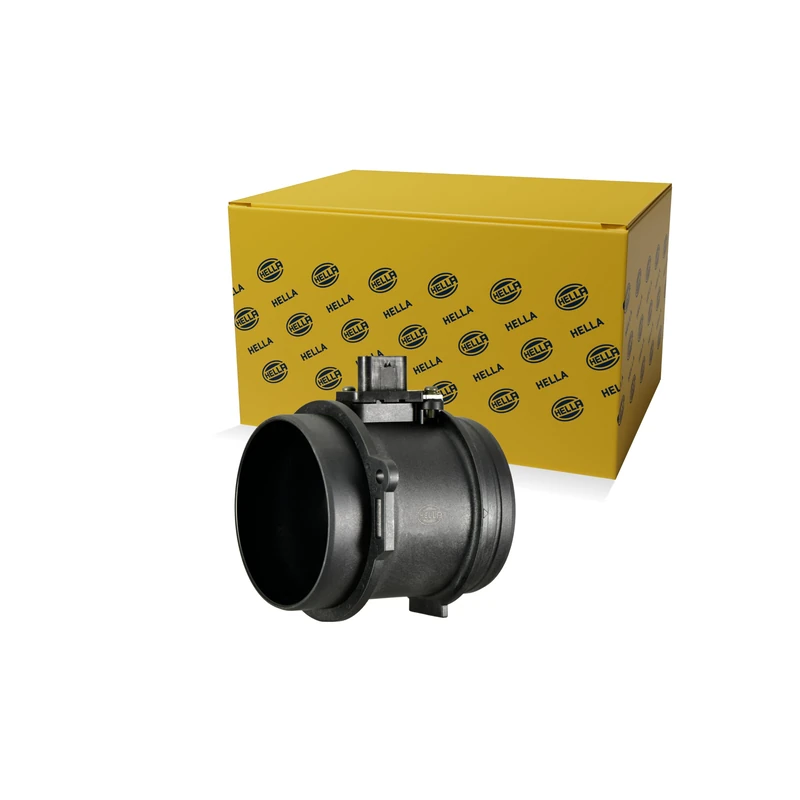 HELLA 8ET 358 166-471 Mass Air Flow Sensor - 5-pin connector - Pipe-neck