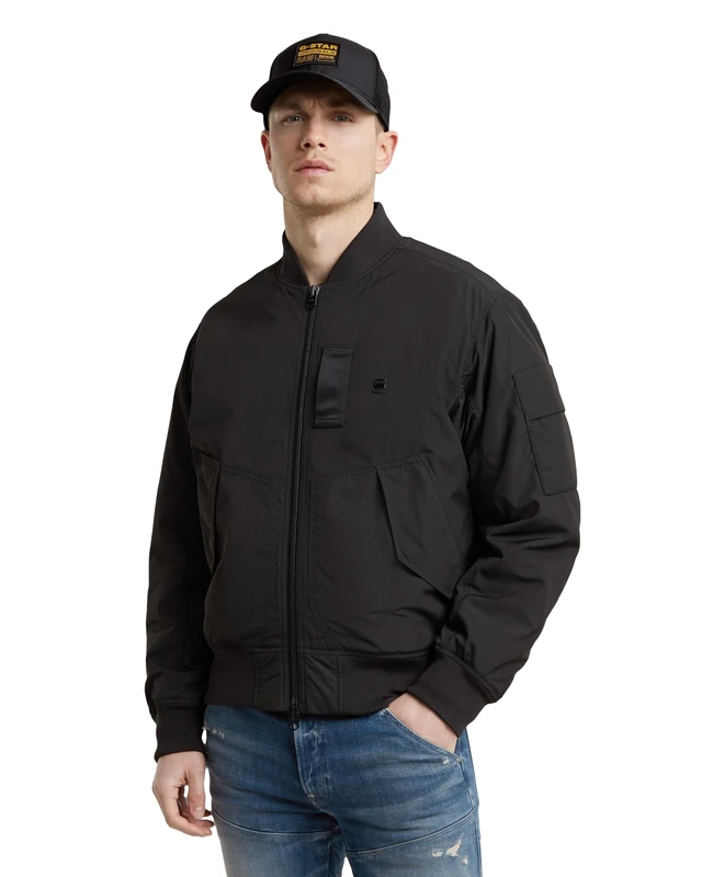 G-Star Men's Flight GA-1 Bomber Jacket, Black (neo-black D25370-D737-G928), M