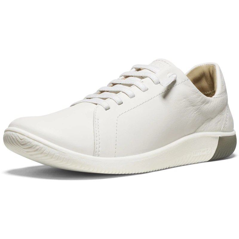 KEEN Women's KNX Lace Up Lightweight Flexible Sneakers, Star White/Star White, 3 - Image 1