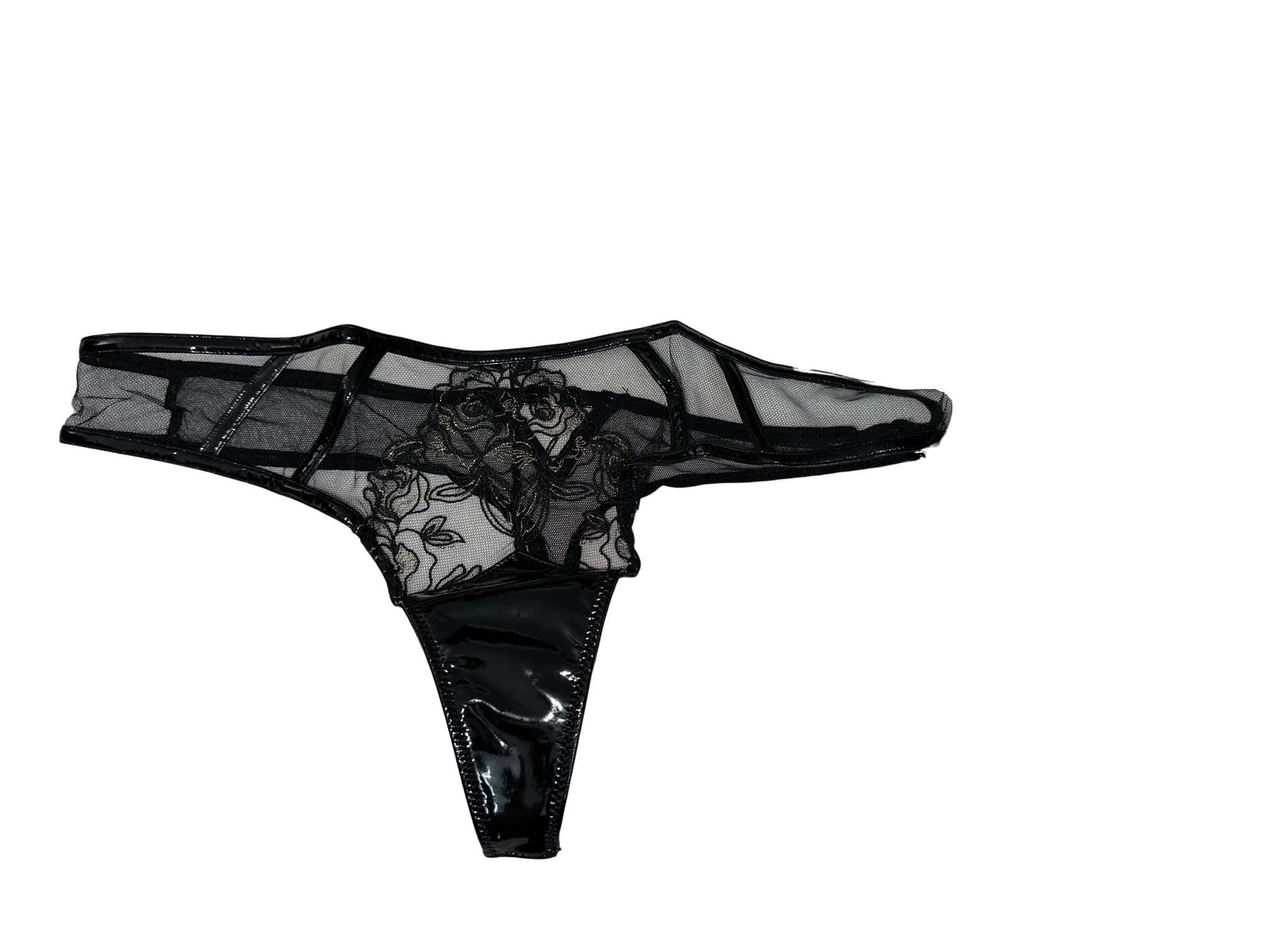 Victoria's Secret Midnight Affair Thong Panty Color Black New, Black, M