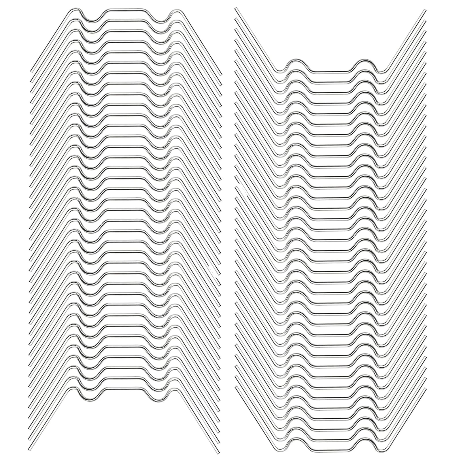 cosoro 100pcs Greenhouse W Clips for Glass,Greenhouse Glazing Clips,Polycarbonate Fitting Glass Accessories Retaining Spring Window Clip Pane Fixings