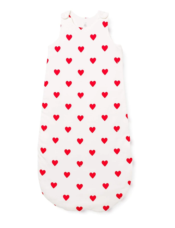 Petit Bateau A0BTS Sleeveless Sleeping Bag Baby Girls Marshmallow/Terkuit 2-3 Years