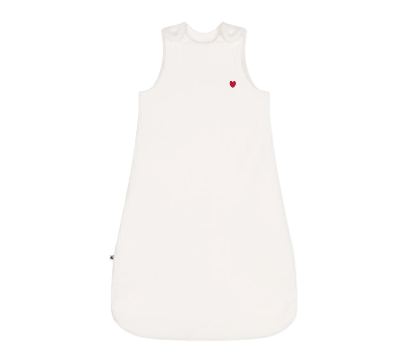 Petit Bateau A0AS5 Sleeveless Sleeping Bag Unisex Baby Marshmallow 6-18 Months - Image 1