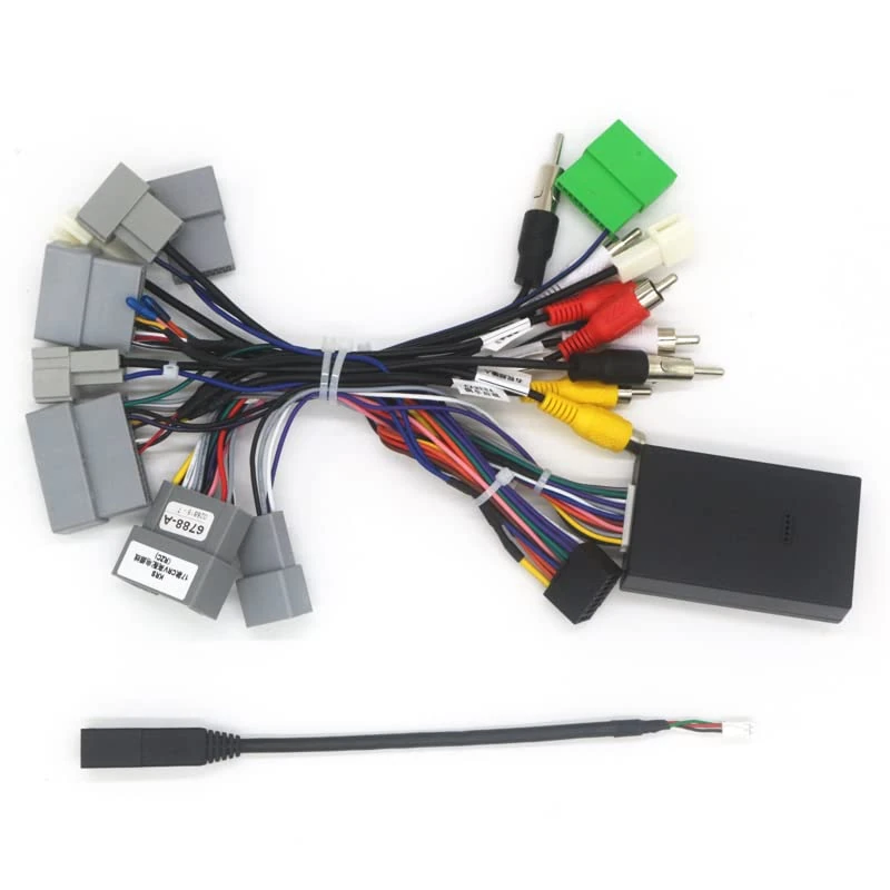 Bestycar 16pin Car Radio Stereo Power Retrofit Wiring Harness Cable Adapter for Honda Civic 1.5T 2016-2021, CRV CR-V 2017-2022, Breeze 2020+ with PVC Material, USB and AUX, Plug and Play