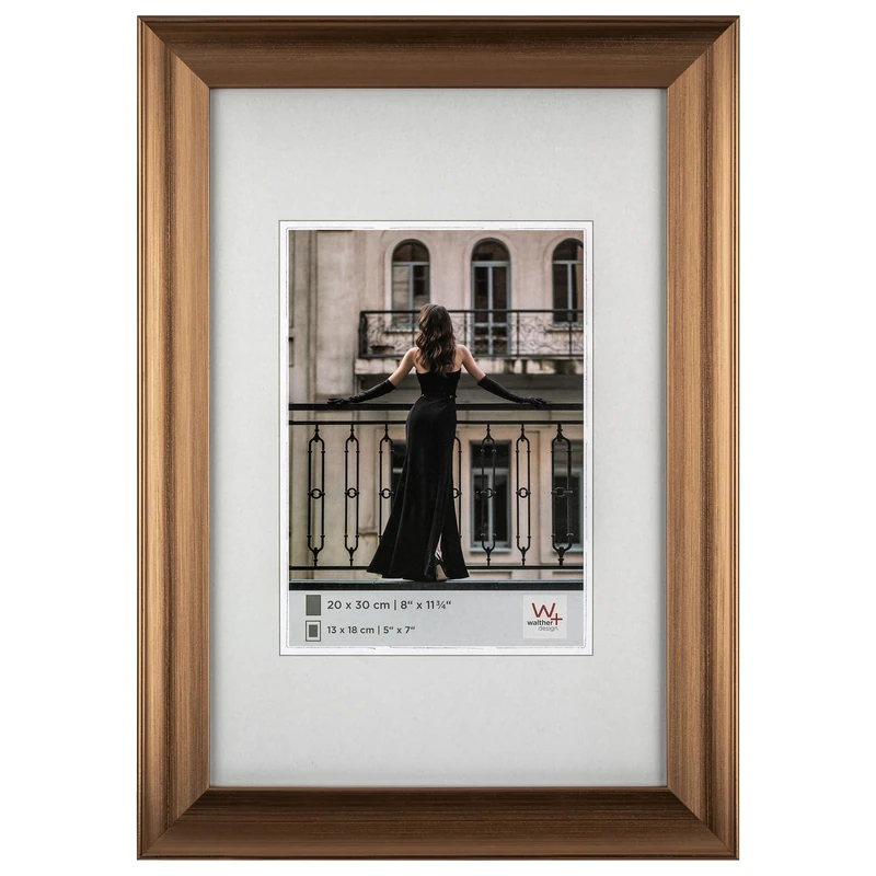 walther design Venice JL040J Picture Frame, 30 x 40 cm, Bronze - Image 1
