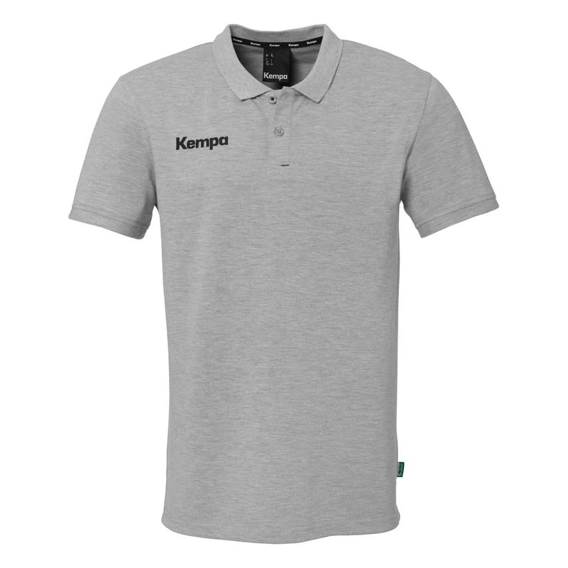 Kempa Men's Prime Shirt Polo Shirt, Dark Grey Melange, 12 Years