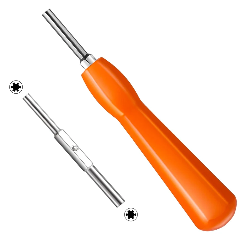 Gamebit Security Screwdriver, Double-Ended 3.8mm 4.5mm Gamebit Screwdriver Bit Set Compatible with NES,SNES,N64,Gameboy,Game Orange