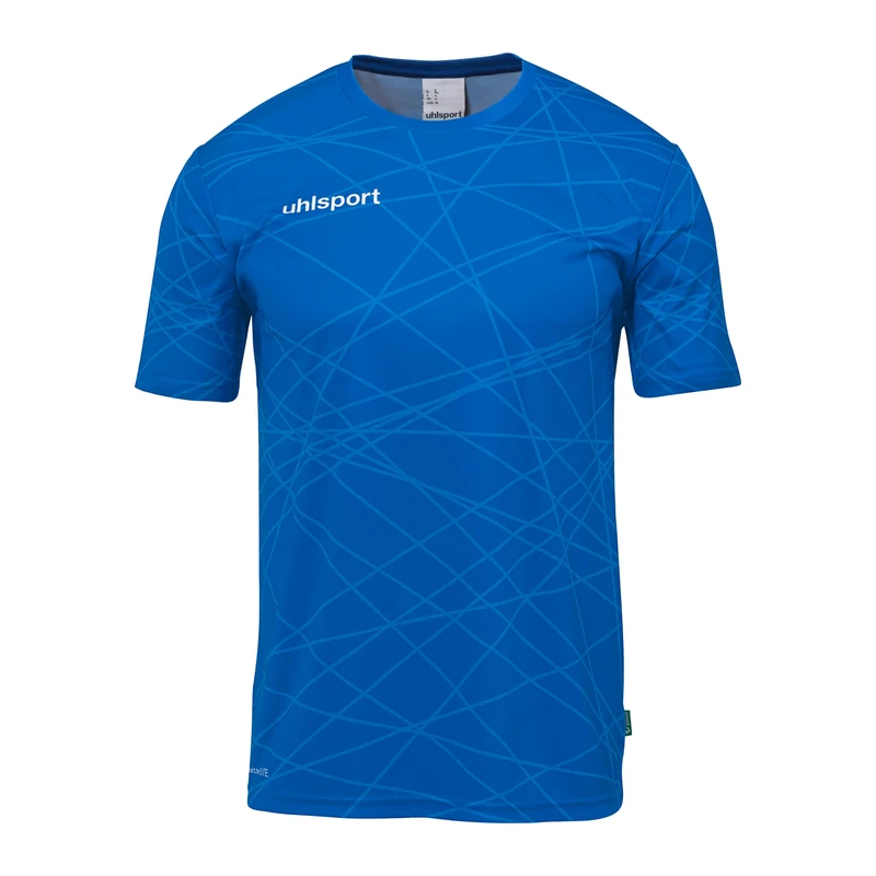 uhlsport Prediction Short Sleeve Sports T-Shirt, Football Jersey for Goalkeeper and Players - Goalkeeper Jersey for Kids and Adults Azure Blue