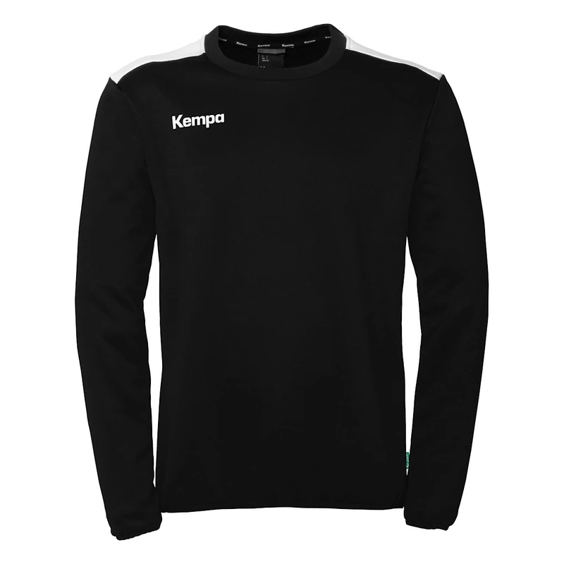 Kempa Emotion 27 Training Top Long Sleeve Handball Sweatshirt and Handball Jumper Unisex Cut Black/White