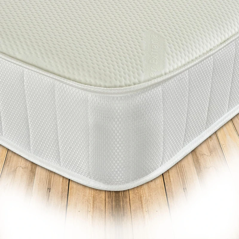 Starlight Beds Sleep Warmer Premium Hybrid Mattress with Memory Foam, Winter-Ready Comfort. White, Shorty Mattress (75 x 175 x 20cm)