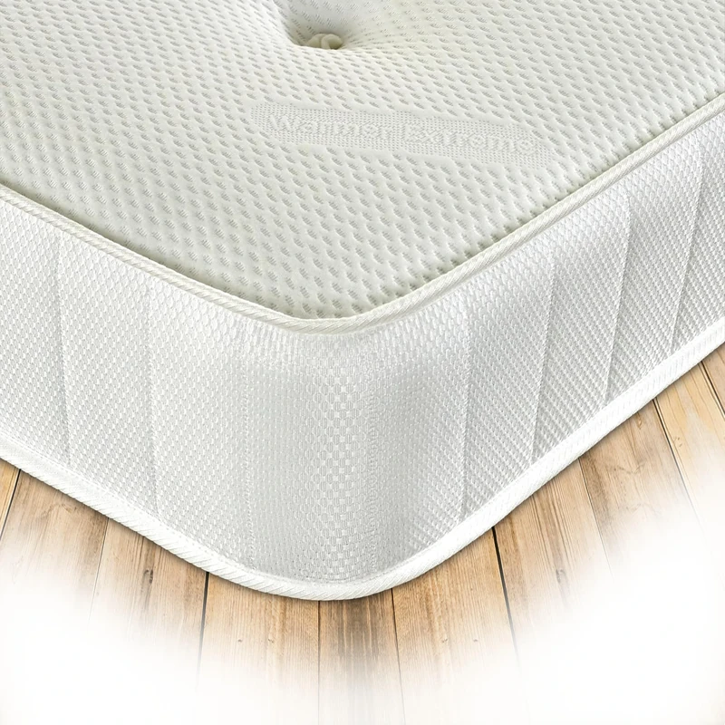 Starlight Beds Sleep Warmer Premium Tufted Mattress with Memory Foam, Winter-Ready Comfort. White, Small Double Mattress (120 x 190 x 20cm)