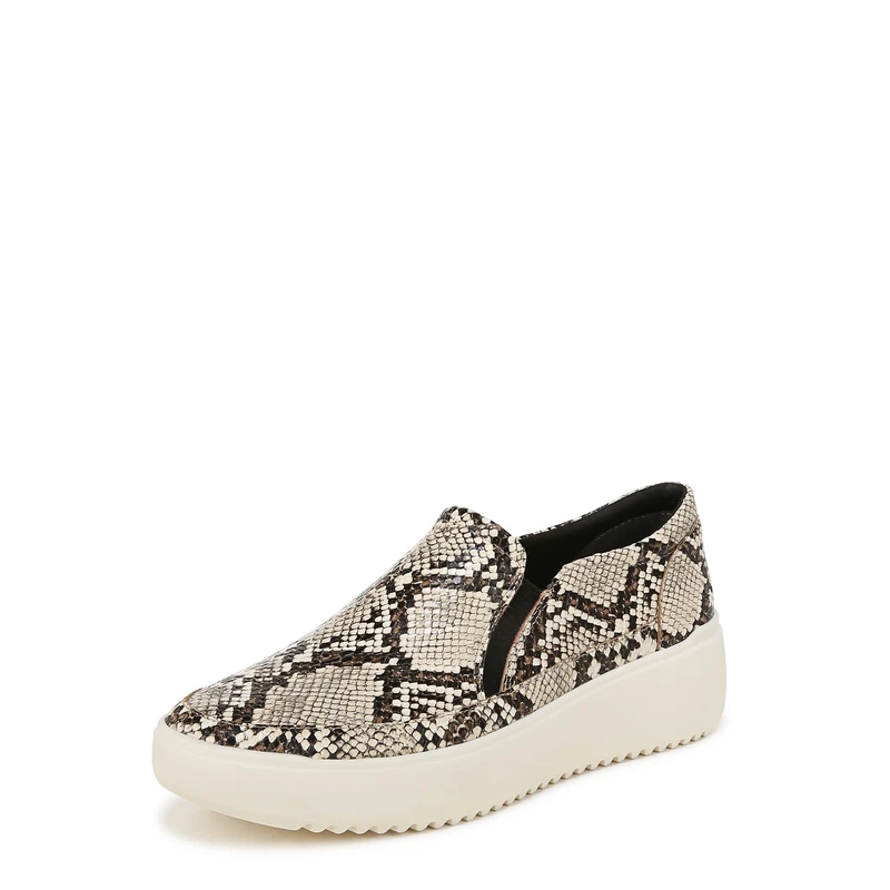 Vionic Women's Loafers & Moccasins - Kearny, Ivory Multi Leather, UK 5.5, Wide Fit