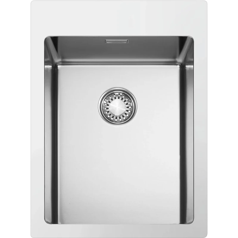 Kitchen Sink Made of Stainless Steel and with a Single Bowl from Smeg Mira - VR12S34RS