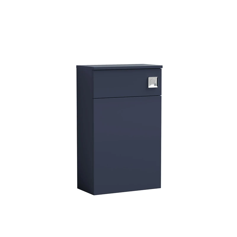 nuie NVF2941 Arno Modern Bathroom Floor Standing WC Toilet Unit (Pan and Cistern Not Included), 500mm, Satin Midnight Blue