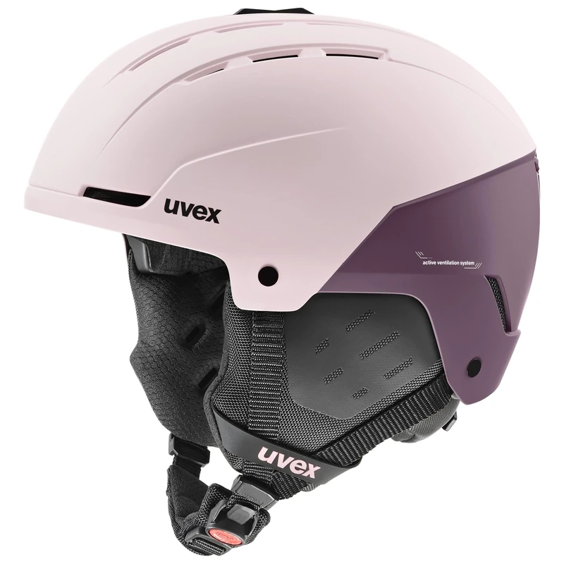 uvex Unisex-Adult, stance ski helmet, powder-plum matt, 51-55 cm