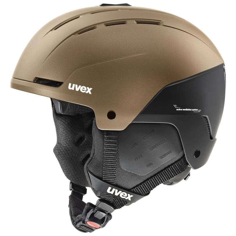 uvex Unisex-Adult, stance ski helmet, brown-black matt, 58-62 cm