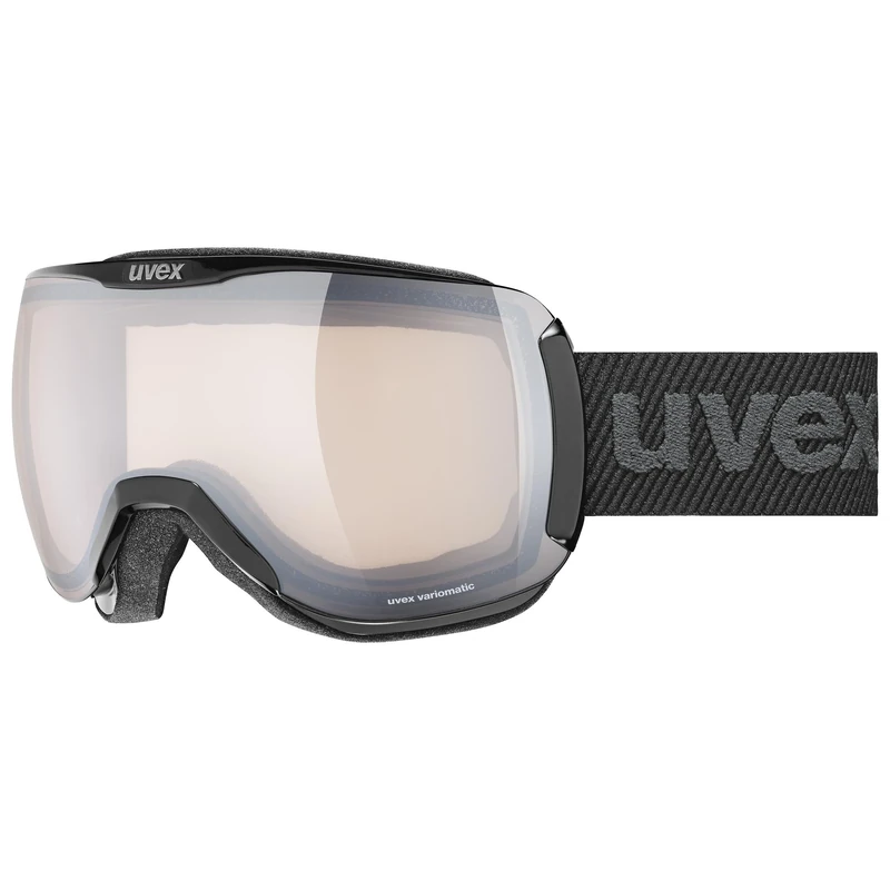 uvex Unisex-Adult, downhill 2100 V ski goggles, black, one size