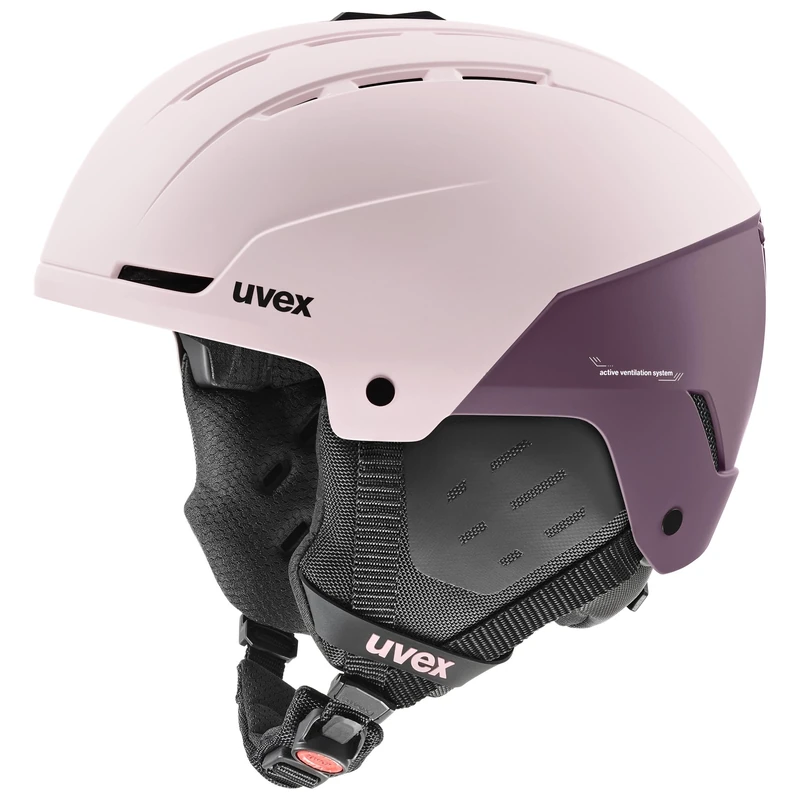 uvex Unisex-Adult, stance ski helmet, powder-plum matt, 54-58 cm