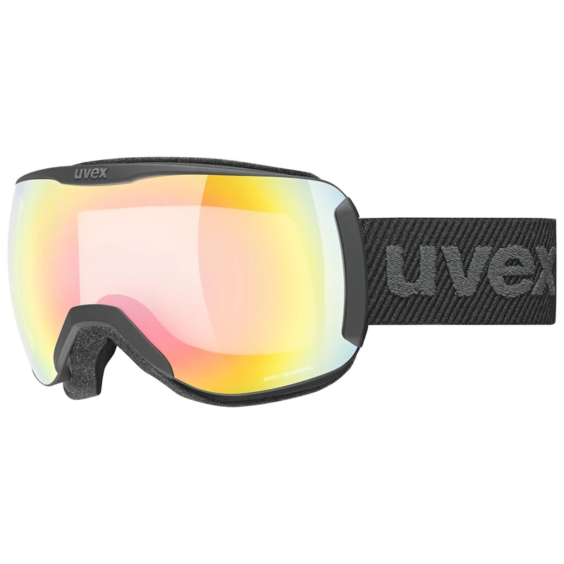 uvex Unisex-Adult, downhill 2100 V ski goggles, black matt, one size