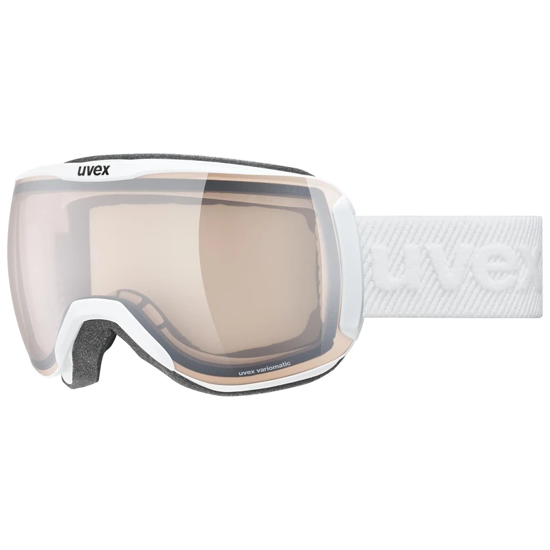 uvex Unisex-Adult, downhill 2100 V ski goggles, white matt, one size