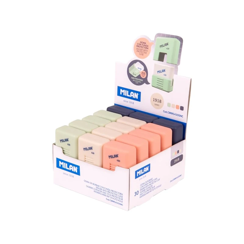 MILAN® Display Box 30 Breadcrumbs 430 with School Case, Series 1918