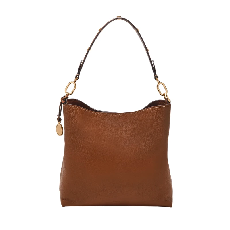 Fossil Women's Jessie Bucket Shoulder Bag, Medium Brown Large
