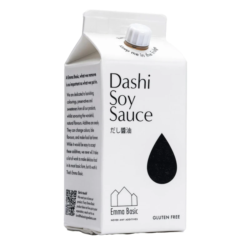 Emma Basic - Dashi Soy Sauce 200ml | Gluten Free | Umami | Vegan | Soup Base | Made in Japan