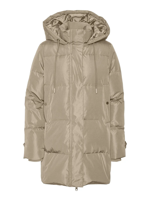VERO MODA Women's VMLEONIELEA Down Jacket Noos GA Jacket, Doeskin, L, Doeskin, L