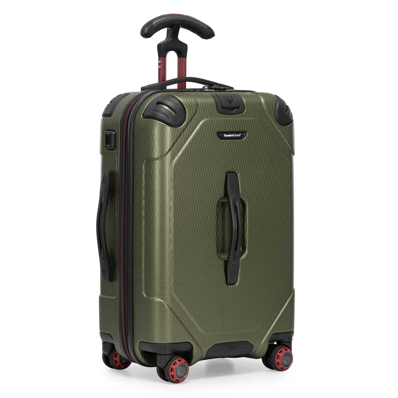 Traveler's Choice Maxporter II, Green, 22" Carry-On Luggage, Traveler's Choice Maxporter II Hardside Polycarbonate Suitcase With Spinner Wheels, Tsa Lock