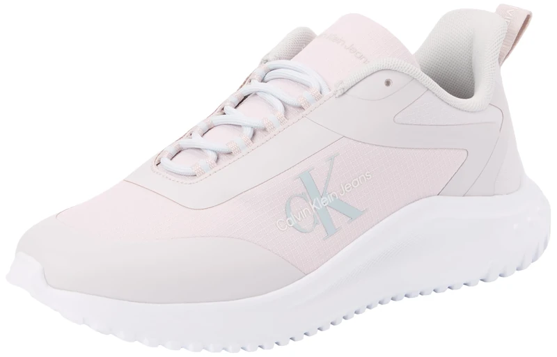 Calvin Klein Women's Runner Trainers, Multicolor (Lilac Ash/Bright White), 8