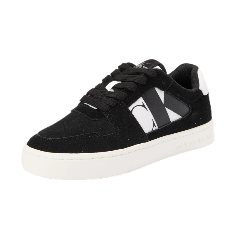Calvin Klein Jeans Women Classic Cupsole NBS Mix YW0YW01612 Sneakers, Black (Black/Bright White), 3.5