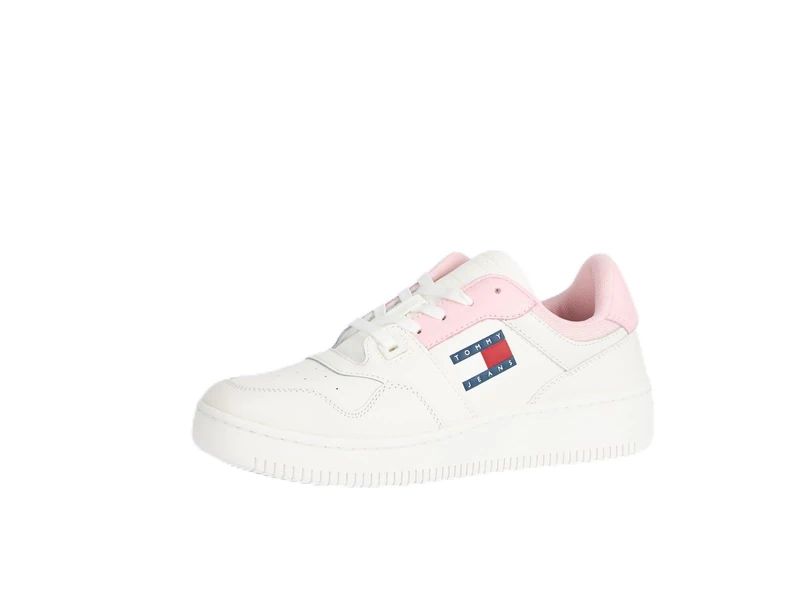 Tommy Jeans Women's Tjw Retro Basket Ess En0en02505 Cupsole Sneaker, Pink Misty Pink, 3.5 UK