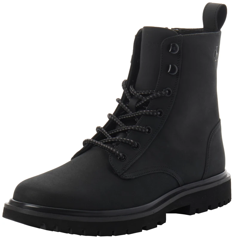 Calvin Klein Jeans Men EVA BOOT MID LACEUP REBELLIOUS YM0YM01071 Boots, Black (Triple Black), 10 - Image 1