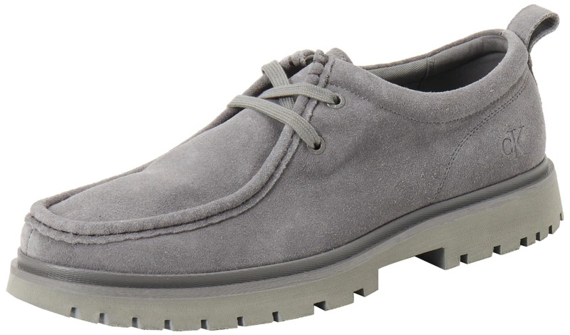 Calvin Klein Jeans Men Hybrid Apron Laceup Shoe ICO S YM0YM01183 Casual Shoes, Grey (Triple Charcoal Grey), 8