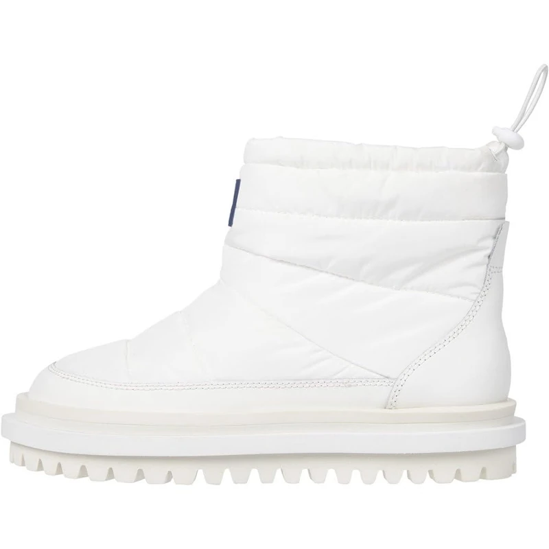 Tommy Jeans Women's Tjw Padded Flat Boot Wl (En0en02725 Outdoor Boots, White Ecru, 3.5 UK