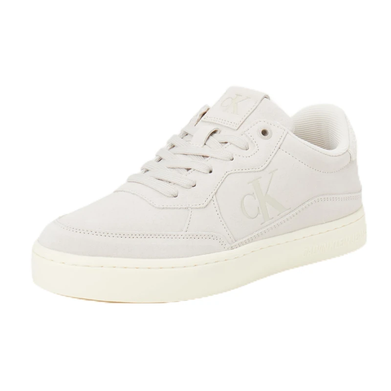 Calvin Klein Men’s Classic Iconic Cupsole Trainers, Off-White (Eggshell/Creamy White), 6